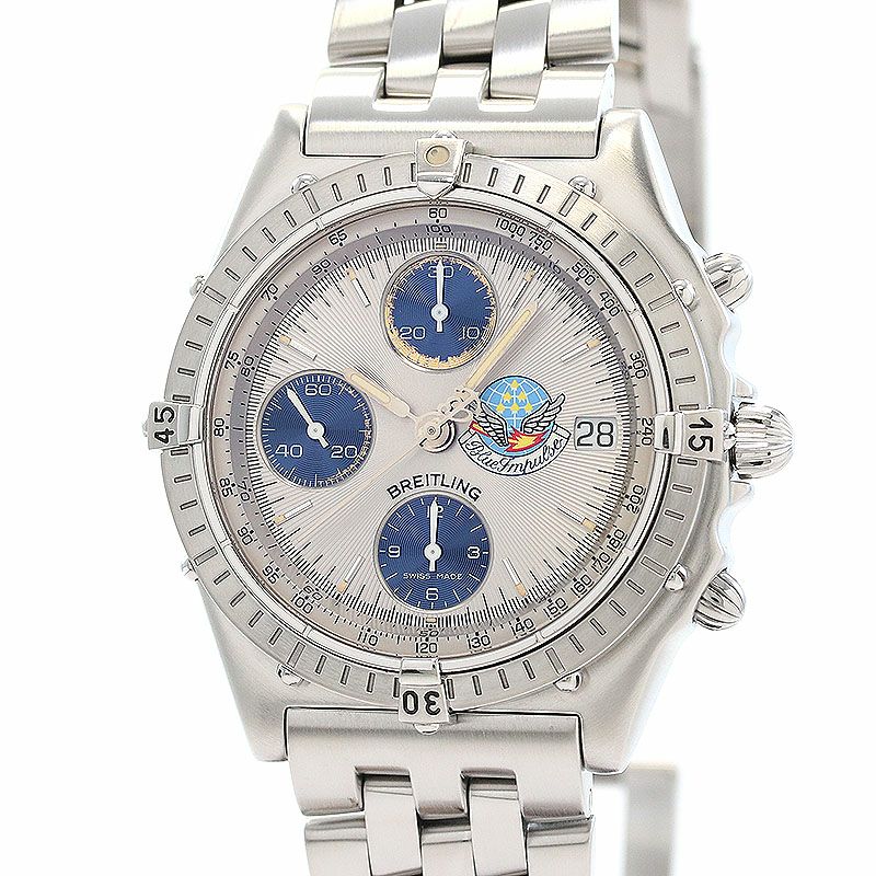 【中古】BREITLING CHRONOMAT BLUE IMPULSE ブライトリング クロノマット ブルーインパルス A13048 (A134EBIPA)