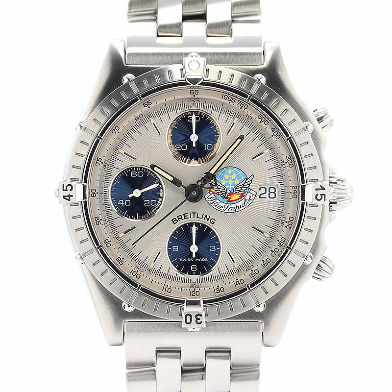 【中古】BREITLING CHRONOMAT BLUE IMPULSE ブライトリング クロノマット ブルーインパルス A13048 (A134EBIPA)