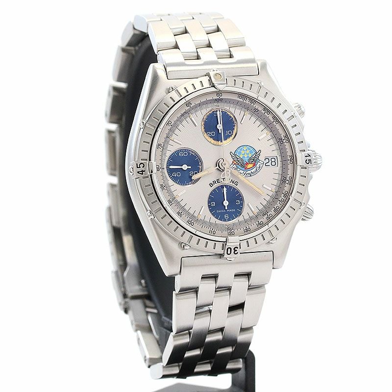 【中古】BREITLING CHRONOMAT BLUE IMPULSE ブライトリング クロノマット ブルーインパルス A13048 (A134EBIPA)