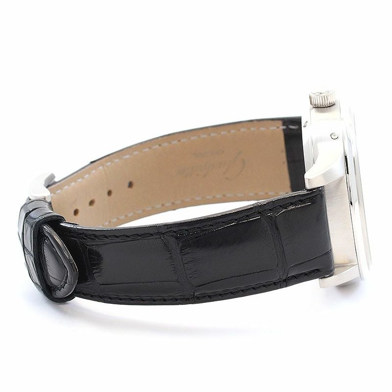 中古】GLASHUTTE ORIGINAL PANO MATIC LUNAR PLATINUM 950 グラス