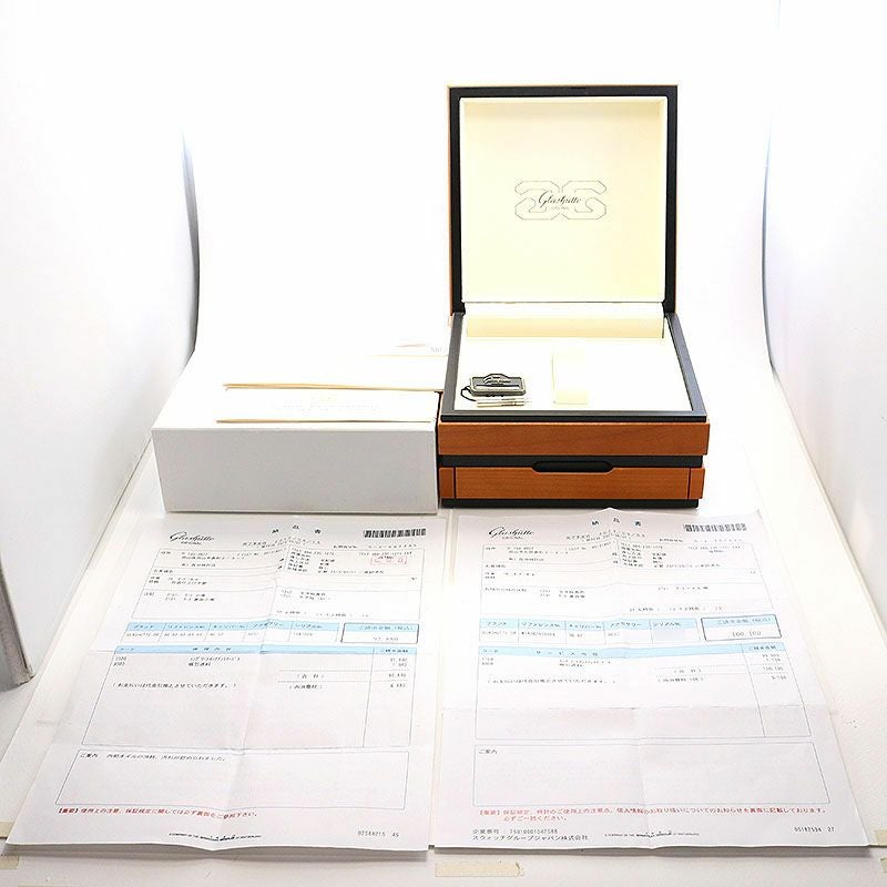 中古】GLASHUTTE ORIGINAL PANO MATIC LUNAR PLATINUM 950 グラス