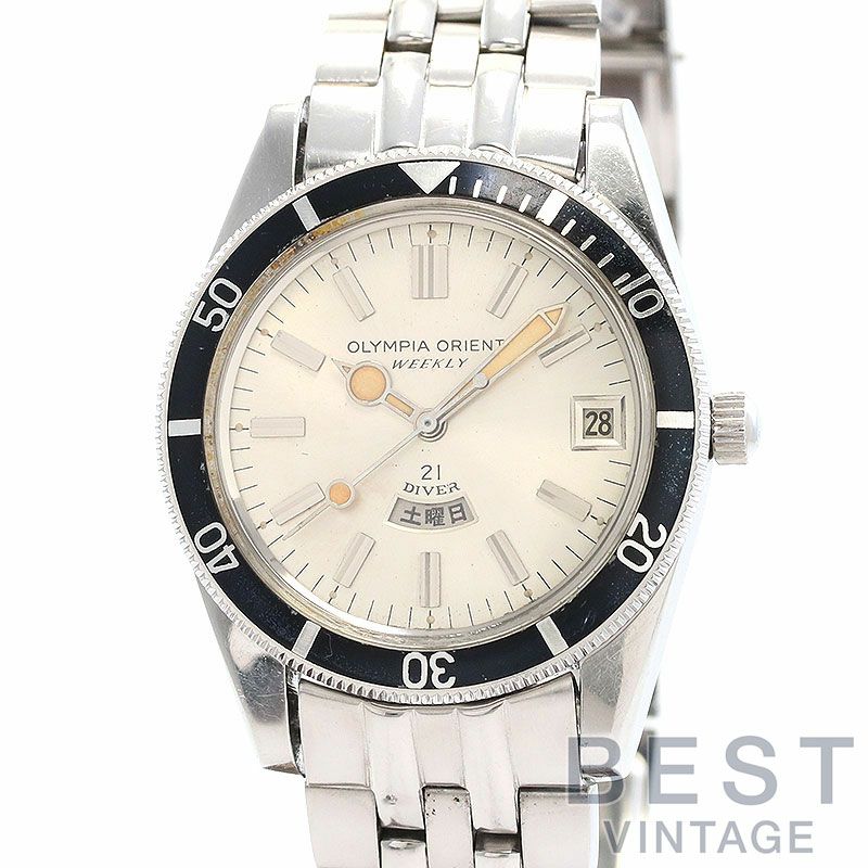 【中古】ORIENT OLYMPIA ORIENT WEEKLY 21 DIVER オリエント オリンピアオリエント ウィークリー 21 ダイバー 0-19639A