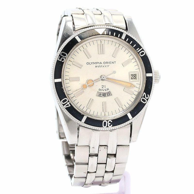 【中古】ORIENT OLYMPIA ORIENT WEEKLY 21 DIVER オリエント オリンピアオリエント ウィークリー 21 ダイバー 0-19639A