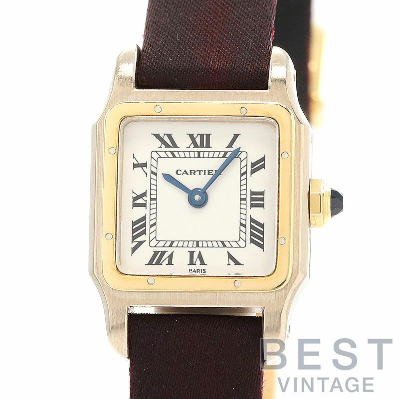 【OH済】 カルティエ 【CARTIER】 サントス-デュモン SM PARISダイヤル 88520852 (78226) レディース ホワイト K18ホワイトゴールド/イエローゴールド 腕時計 時計 SANTOS-DUMONT SMALL MODEL PARIS DIAL WHITE K18WG/YG コンビ【中古】 中古】CARTIER SANTOS-DUMONT SMALL MODEL PARIS DIAL カルティエ