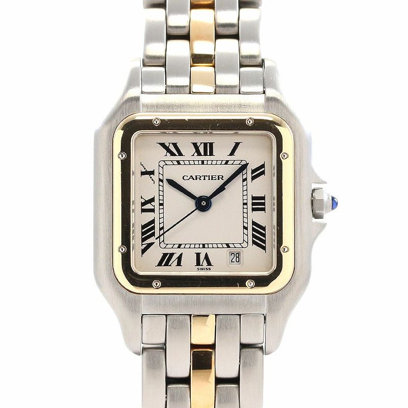 【中古】CARTIER PANTHERE CLASSIQUE ET FIGARO MEDIUM MODEL 1ROW カルティエ パンテール クラシック & フィガロ MM 1ロウ W25028B5