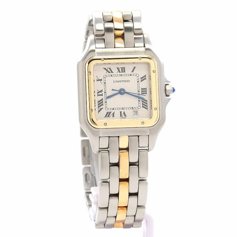 【中古】CARTIER PANTHERE CLASSIQUE ET FIGARO MEDIUM MODEL 1ROW カルティエ パンテール クラシック & フィガロ MM 1ロウ W25028B5