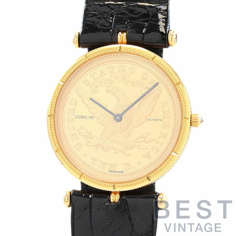 中古】CORUM COIN WATCH 1882 10 DOLLARS LIBERTY HEAD コルム コイン