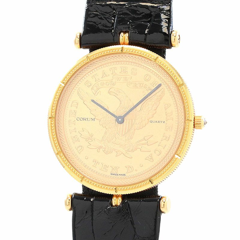 中古】CORUM COIN WATCH 1882 10 DOLLARS LIBERTY HEAD コルム コイン