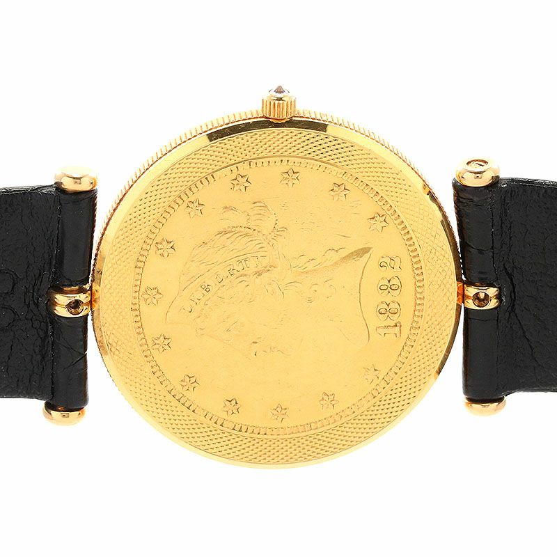 中古】CORUM COIN WATCH 1882 10 DOLLARS LIBERTY HEAD コルム コイン