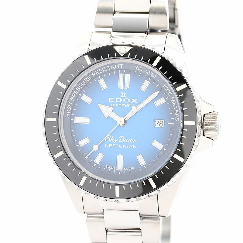 中古】EDOX SKYDIVER NEPTUNIAN AUTOMATIC エドックス スカイダイバー