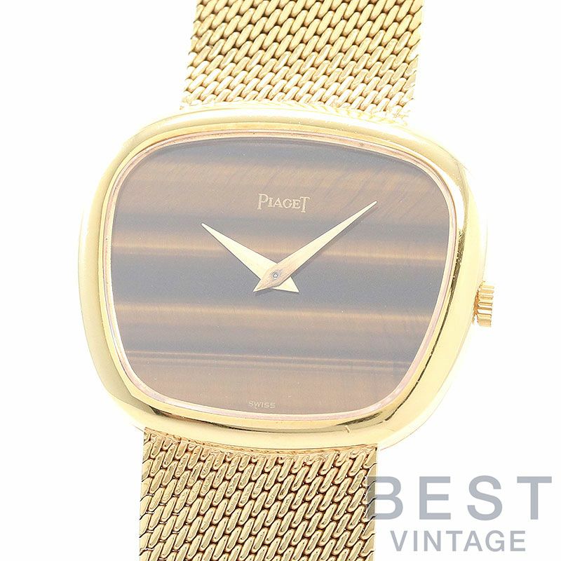 【中古】PIAGET VINTAGE TRAPEZE SHAPE WATCH TIGER-EYE DIAL ピアジェ ヴィンテージ トラペーズ シェイプウォッチ タイガーアイダイヤル 9465B11
