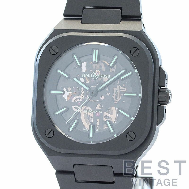 中古】BELL & ROSS BR-05 SKELETON BLACK LUM CERAMIC ベル&ロス BR05