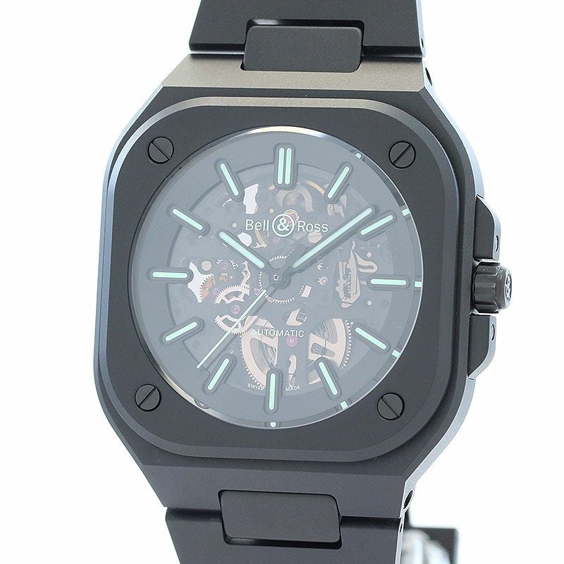 中古】BELL & ROSS BR-05 SKELETON BLACK LUM CERAMIC ベル&ロス BR05