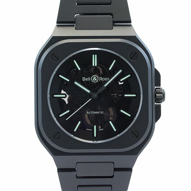 中古】BELL & ROSS BR-05 SKELETON BLACK LUM CERAMIC ベル&ロス BR05