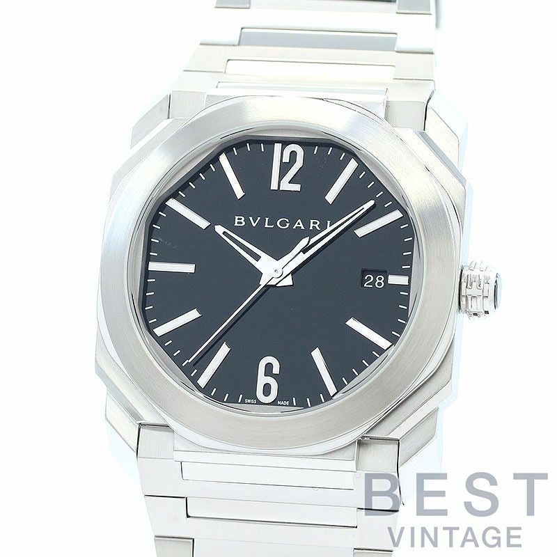 【中古】BVLGARI OCTO SOLOTEMPO 38MM ブルガリ オクト ソロテンポ 38MM 102104 (BG038BSSD)