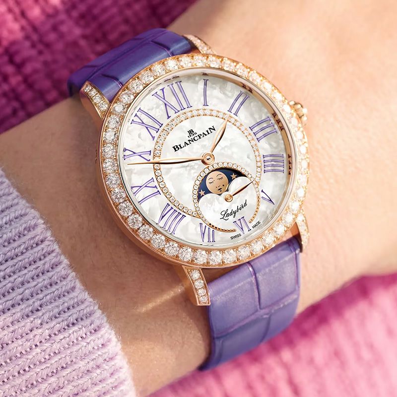 BLANCPAIN LADYBIRD COLORS PHASES DE LUNE ブランパン レディバード カラーズ ムーンフェイズ  3662E-2954-55A