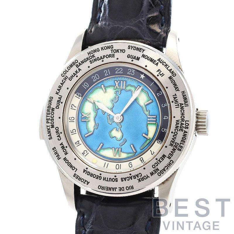 【中古】SHELLMAN WORLD TIME MINUTE REPEATER CLOISONNE DIAL シェルマン ワールドタイム ミニッツリピーター クロワゾネダイヤル 6880-T003699TA