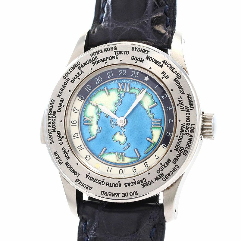 中古】SHELLMAN WORLD TIME MINUTE REPEATER CLOISONNE DIAL