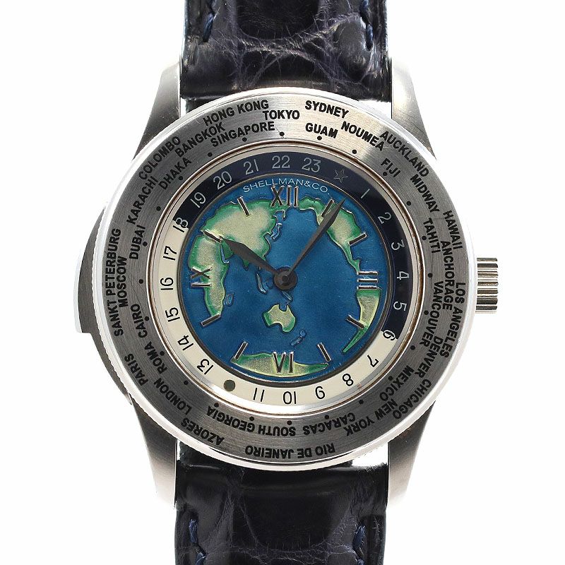 【中古】SHELLMAN WORLD TIME MINUTE REPEATER CLOISONNE DIAL シェルマン ワールドタイム ミニッツリピーター クロワゾネダイヤル 6880-T003699TA