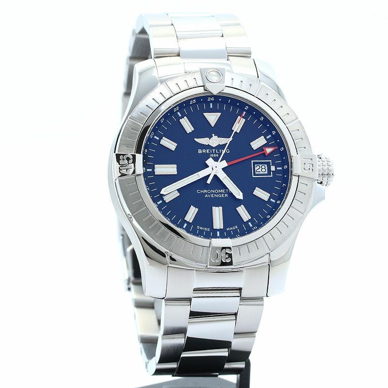 【中古】BREITLING AVENGER AUTOMATIC GMT 45 ブライトリング アベンジャー オートマチック GMT 45 A32395101C1A1