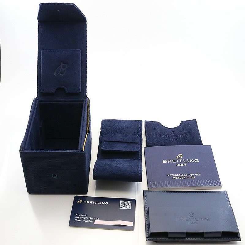 【中古】BREITLING AVENGER AUTOMATIC GMT 45 ブライトリング アベンジャー オートマチック GMT 45 A32395101C1A1