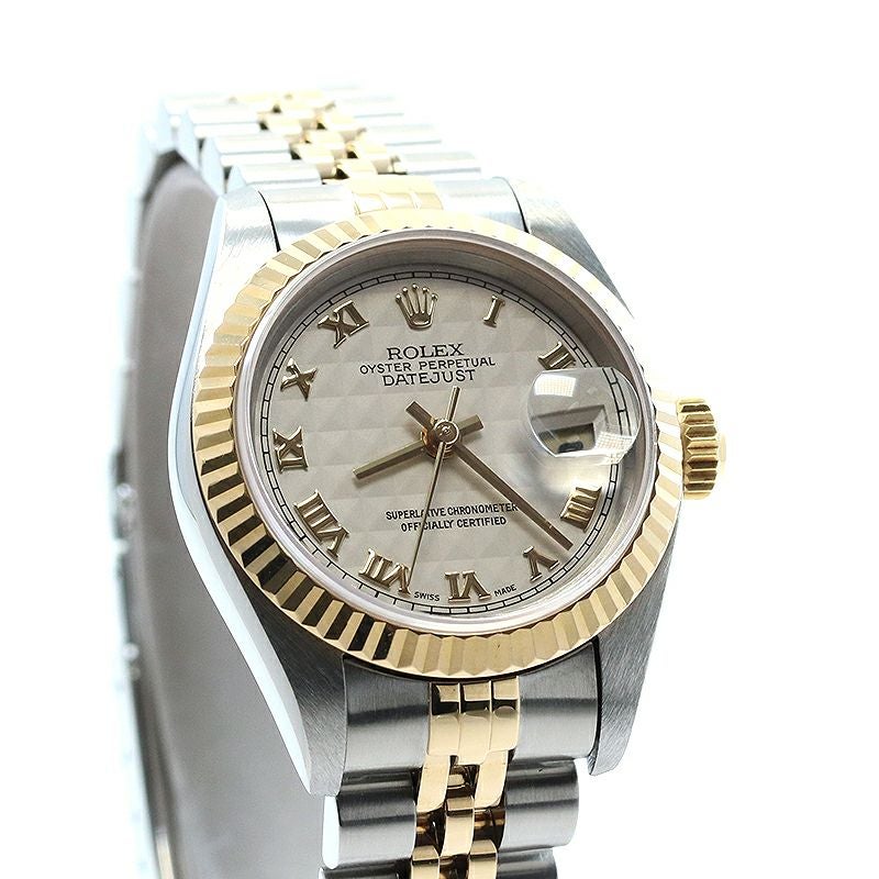 中古】ROLEX OYSTER PERPETUAL LADY-DATEJUST 26 PYRAMID DIAL