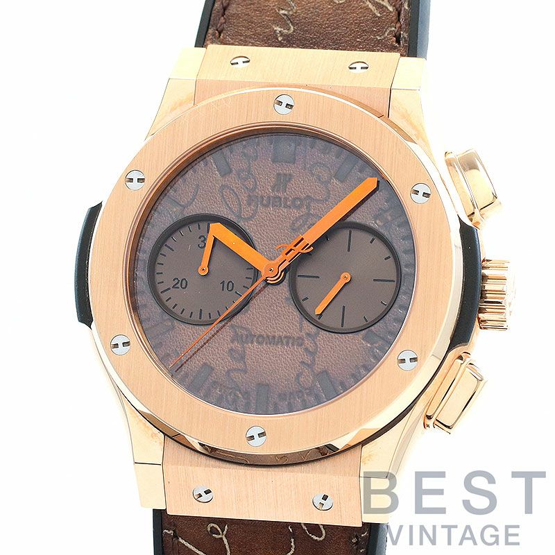 【中古】HUBLOT CLASSIC FUSION CHRONOGRAPH BERLUTI SCRITTO KING GOLD ウブロ クラシック・フュージョン クロノグラフ ベルルッティ スクリット キングゴールド 521.OX.0500.VR.BER17