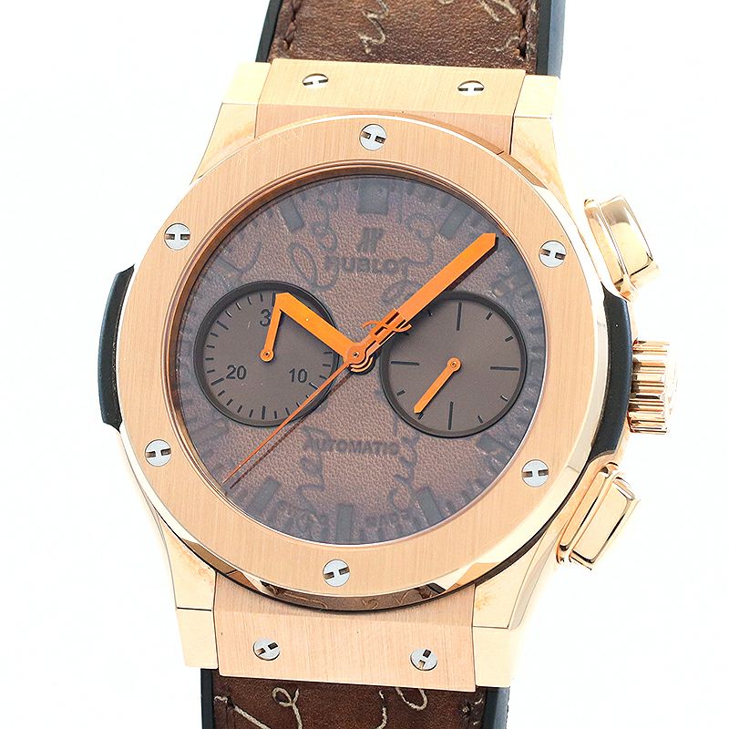 【中古】HUBLOT CLASSIC FUSION CHRONOGRAPH BERLUTI SCRITTO KING GOLD ウブロ クラシック・フュージョン クロノグラフ ベルルッティ スクリット キングゴールド 521.OX.0500.VR.BER17