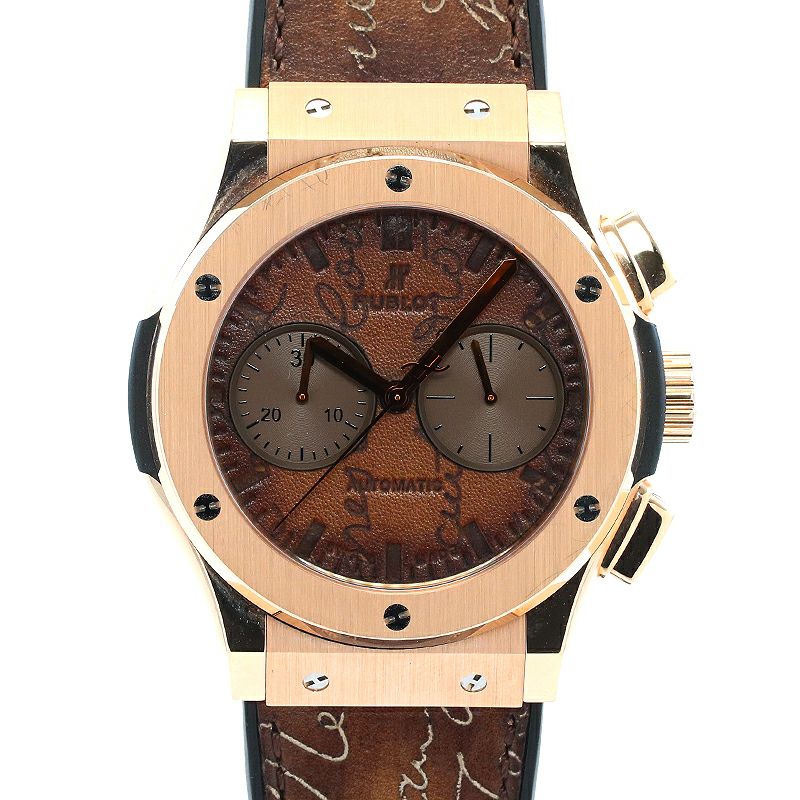 中古】HUBLOT CLASSIC FUSION CHRONOGRAPH BERLUTI SCRITTO KING GOLD