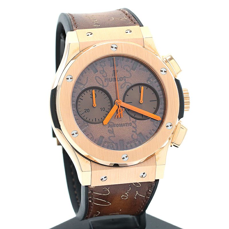 【中古】HUBLOT CLASSIC FUSION CHRONOGRAPH BERLUTI SCRITTO KING GOLD ウブロ クラシック・フュージョン クロノグラフ ベルルッティ スクリット キングゴールド 521.OX.0500.VR.BER17