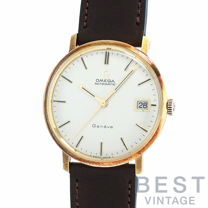 中古】OMEGA GENEVE ROUND AUTOMATIC DATE オメガ ジュネーブ ラウンド