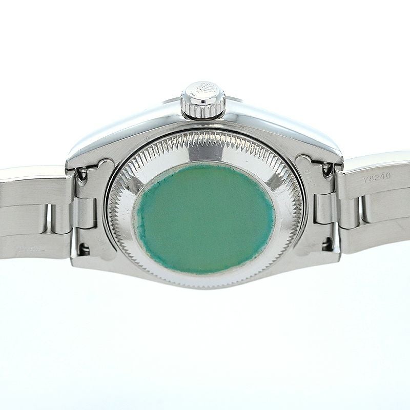 ロレックス オイスターパーペチュアルデイト レディース時計 Oyster Perpetual Date 79160(P) SS レディース時計 ブラック 仕上げ済 2000年 美品 【中古】 ロレックス オイスターパーペチュアル デイト 79160 シルバー