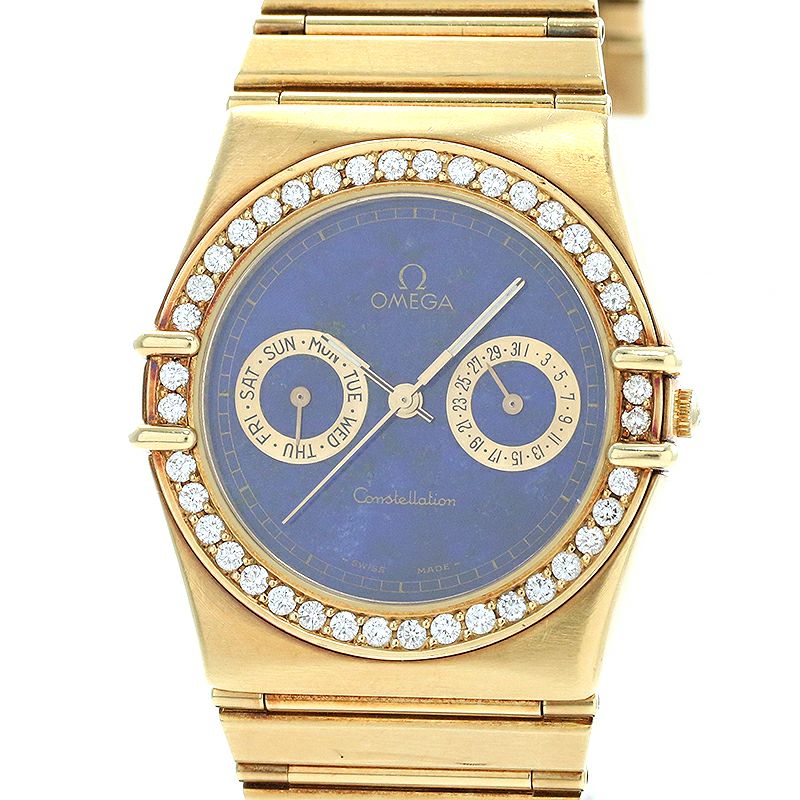 【中古】OMEGA CONSTELLATION DAY-DATE LAPIS LAZULI DIAL オメガ コンステレーション デイデイト ラピスラズリダイヤル 496.1071