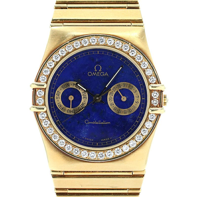 【中古】OMEGA CONSTELLATION DAY-DATE LAPIS LAZULI DIAL オメガ コンステレーション デイデイト ラピスラズリダイヤル 496.1071