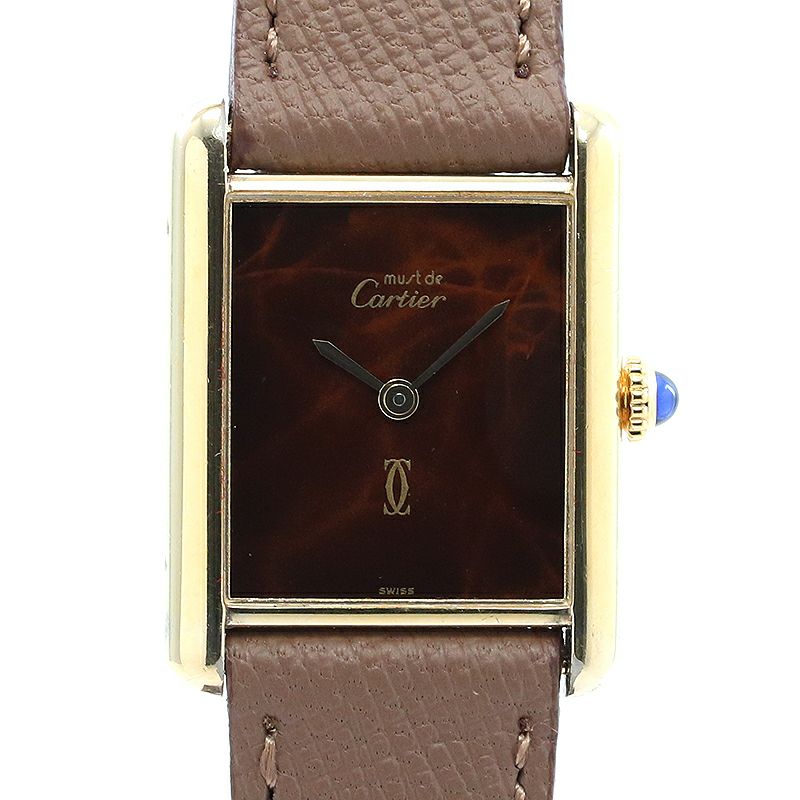 【中古】CARTIER MUST TANK LARGE MODEL VERMEIL カルティエ マスト タンク LM ヴェルメイユ 81975613 (6)