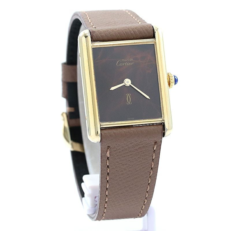 【中古】CARTIER MUST TANK LARGE MODEL VERMEIL カルティエ マスト タンク LM ヴェルメイユ 81975613 (6)