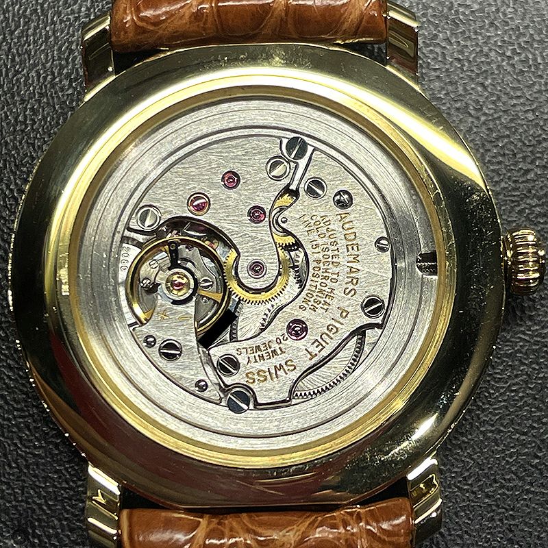 【中古】AUDEMARS PIGUET MECHANICAL ROUND SHAPE WATCH オーデマ・ピゲ メカニカル ラウンドシェイプウォッチ 15048BA.OO.A001CR.01