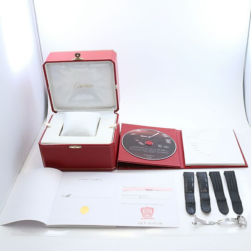 中古】CARTIER ROADSTER DE CARTIER EXTRA-LARGE MODEL GMT カルティエ