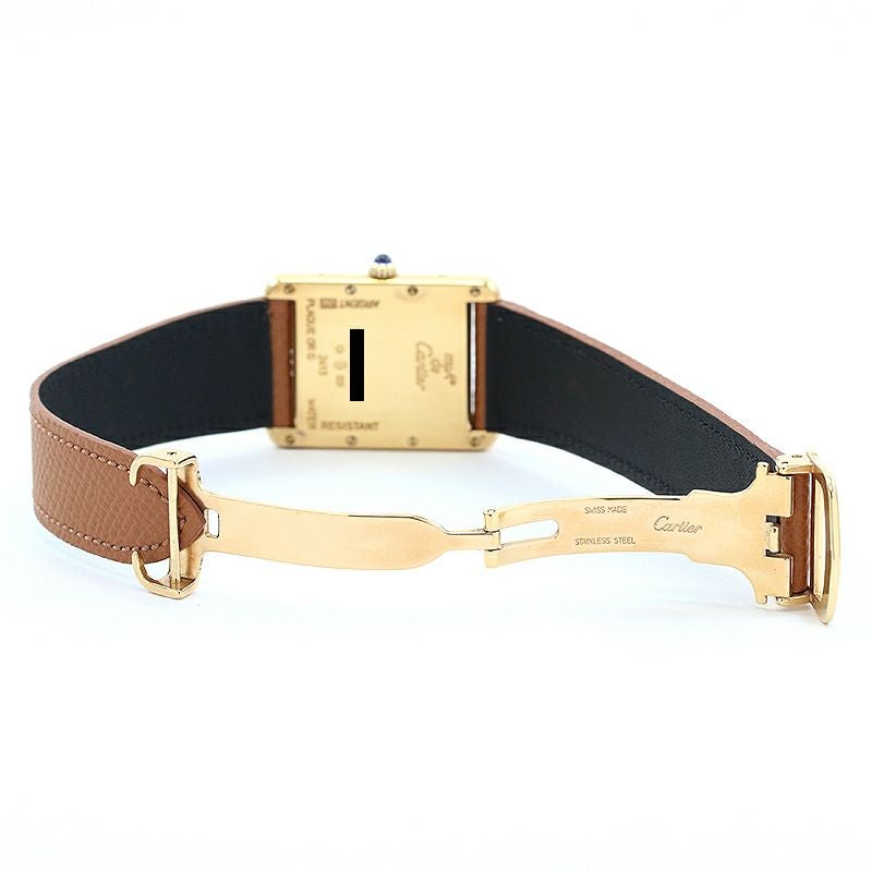 【中古】CARTIER MUST TANK LARGE MODEL JUMBO VERMEIL カルティエ マスト タンク LM ジャンボ ヴェルメイユ W1013954