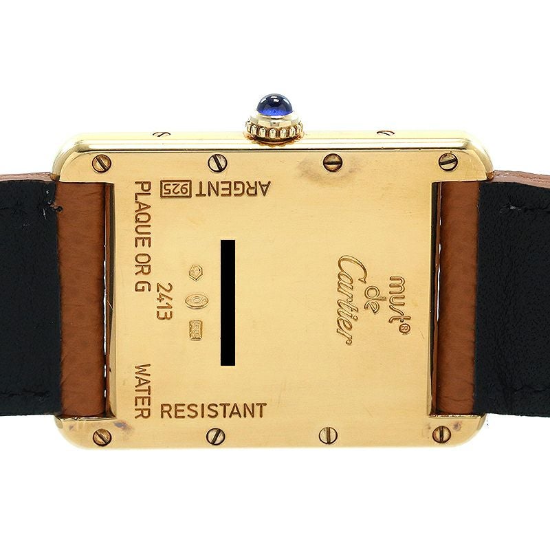 中古】CARTIER MUST TANK LARGE MODEL JUMBO VERMEIL カルティエ