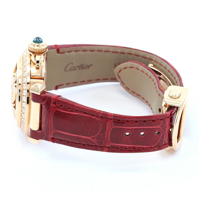 正規品★カルティエ★Cartier★レザー★Pasha★ケース 中古】CARTIER PASHA DE CARTIER 30MM カルティエ パシャ ドゥ