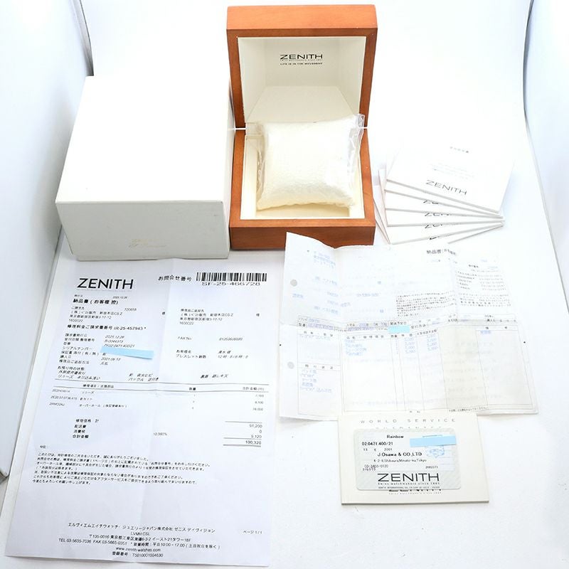 【中古】ZENITH RAINBOW CHRONOGRAPH EL PRIMERO ゼニス レインボー クロノグラフ エル・プリメロ 02.0471.400/21