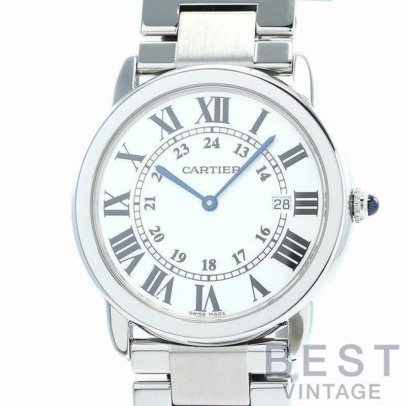 中古】CARTIER RONDE SOLO DE CARTIER LARGE MODEL 36MM カルティエ