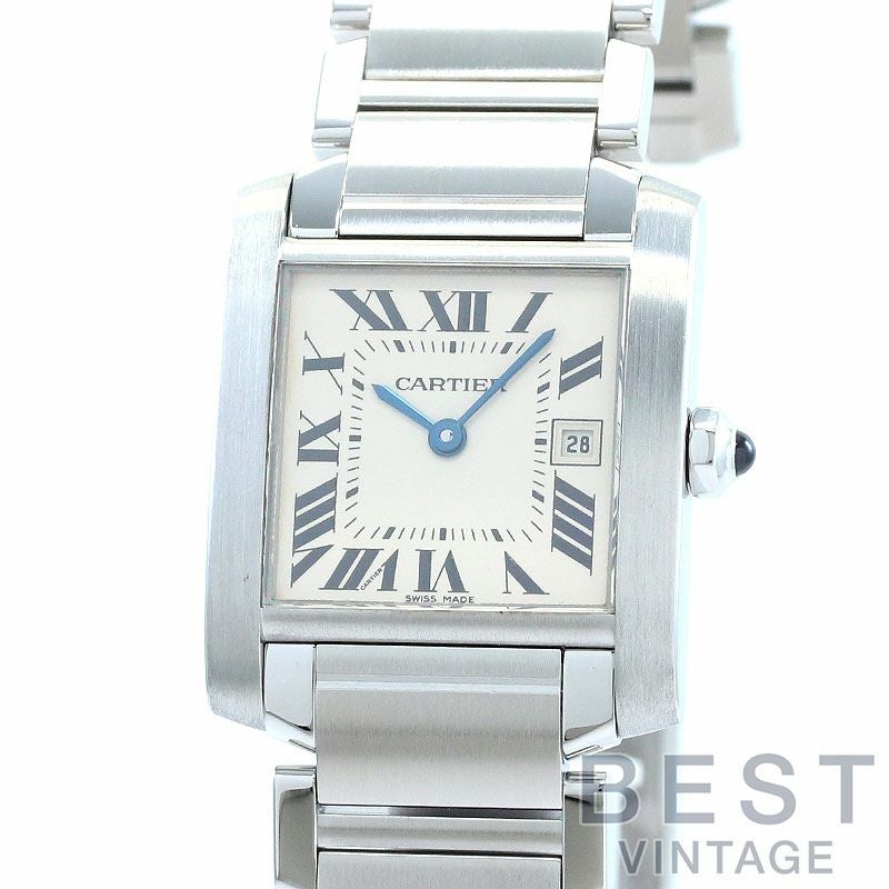 【中古】CARTIER TANK FRANCAISE MEDIUM MODEL カルティエ タンク フランセーズ MM W51011Q3