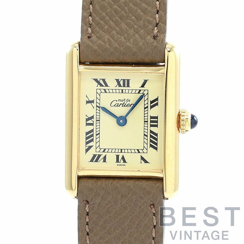 【中古】CARTIER MUST TANK SMALL MODEL VERMEIL カルティエ マスト タンク SM ヴェルメイユ W1003153