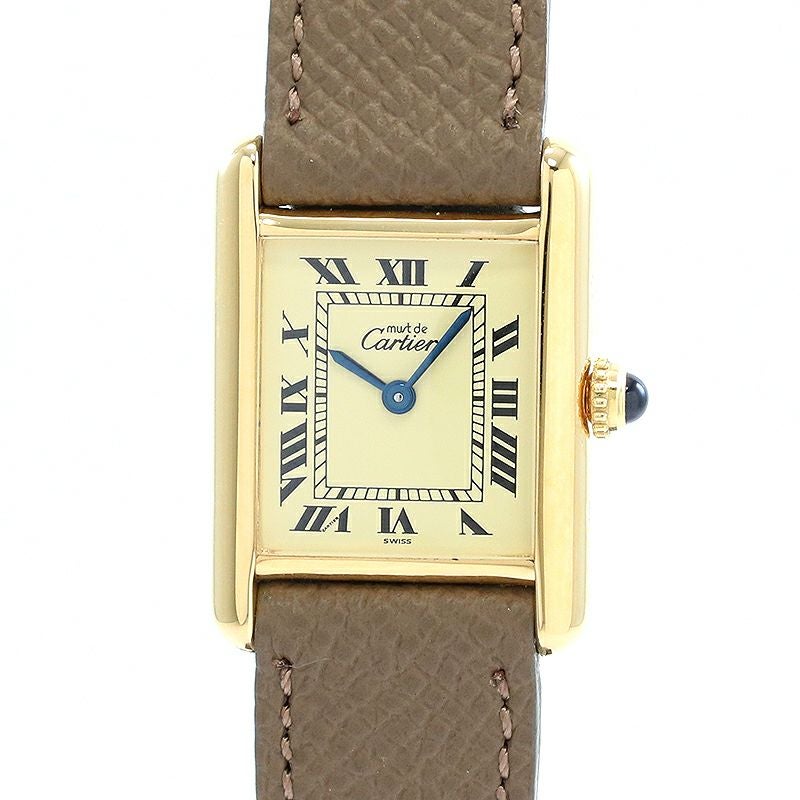 【中古】CARTIER MUST TANK SMALL MODEL VERMEIL カルティエ マスト タンク SM ヴェルメイユ W1003153