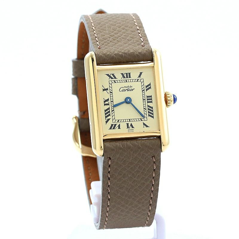 【中古】CARTIER MUST TANK SMALL MODEL VERMEIL カルティエ マスト タンク SM ヴェルメイユ W1003153