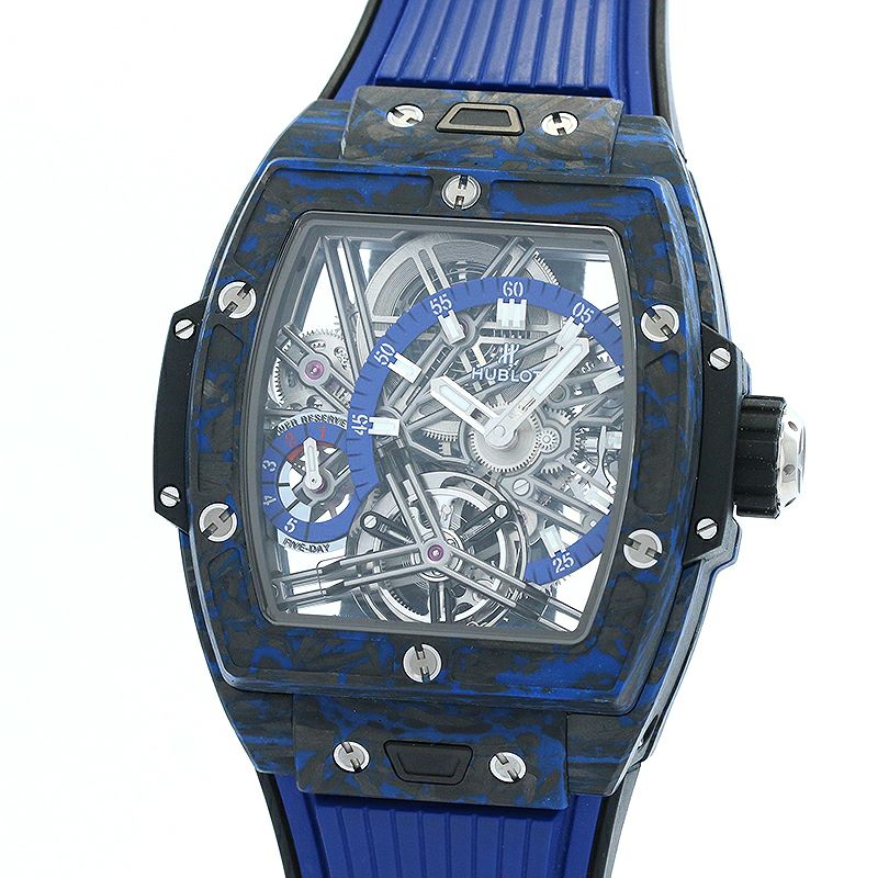 Hublot Big Bang バージョンクォーツ時計（傷あり中古品付属品無し） 中古】HUBLOT SPIRIT OF BIG BANG CARBON BLUE 42MM ウブロ スピリット