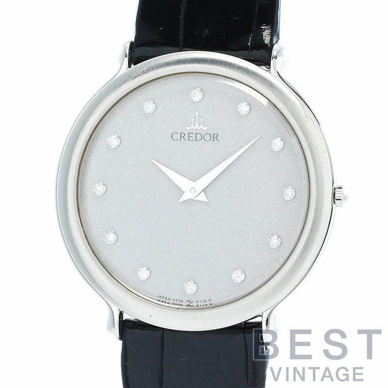 【中古】SEIKO CREDOR PLATINUM 900 QUARTZ セイコー クレドール プラチナ900 クォーツ GBAJ003 (7770-6100)