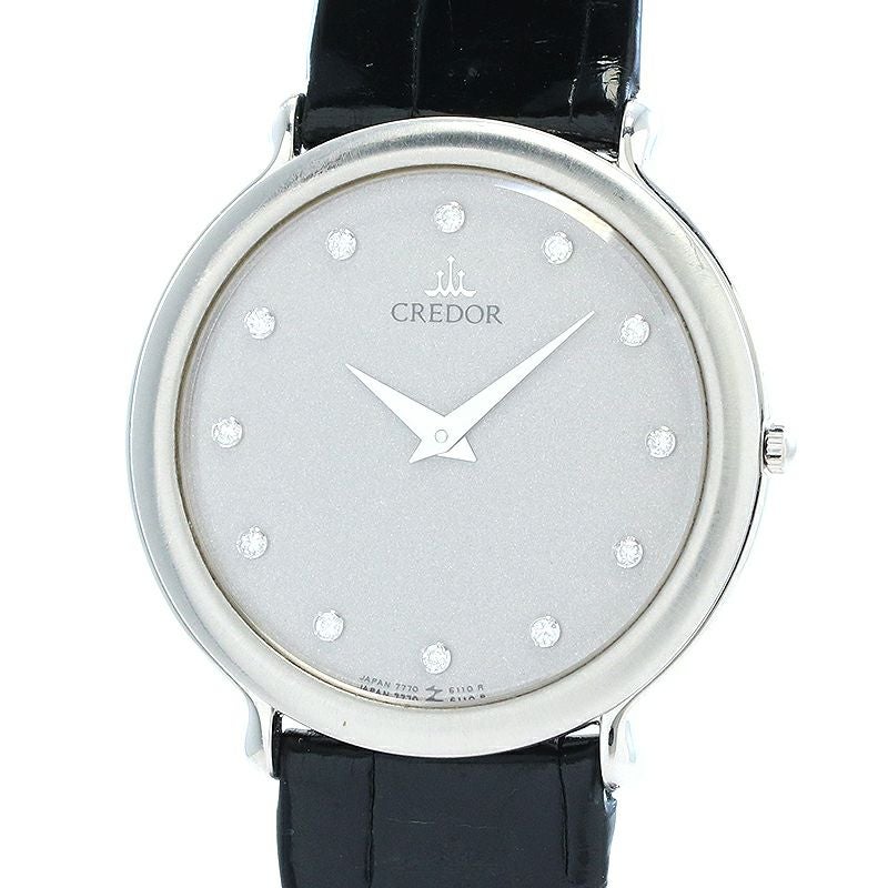 中古】SEIKO CREDOR PLATINUM 900 QUARTZ セイコー クレドール